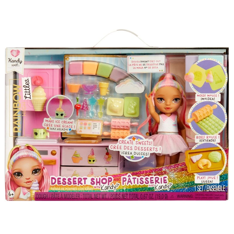 Игровой набор с куклой Rainbow High – Кондитерская Кенди