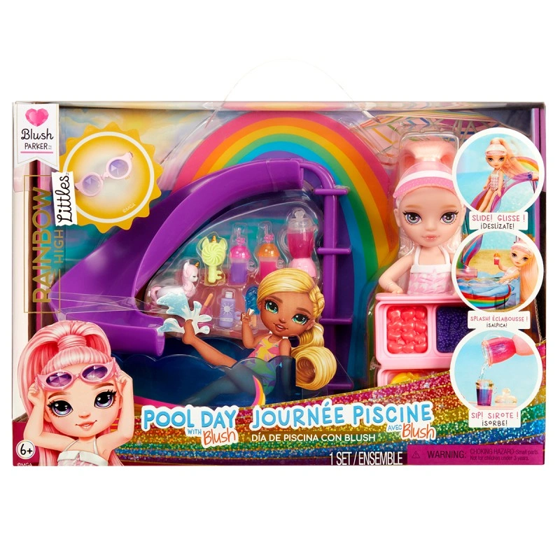 Игровой набор с куклой Rainbow High – Радужный праздник в бассейне