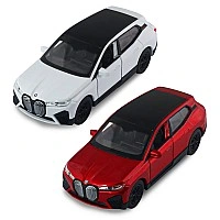 Автомодель - BMW iX (красный, белый)