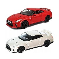 Автомодель - Nissan Gt-R (ассорти красный, белый металлик, 1:24)