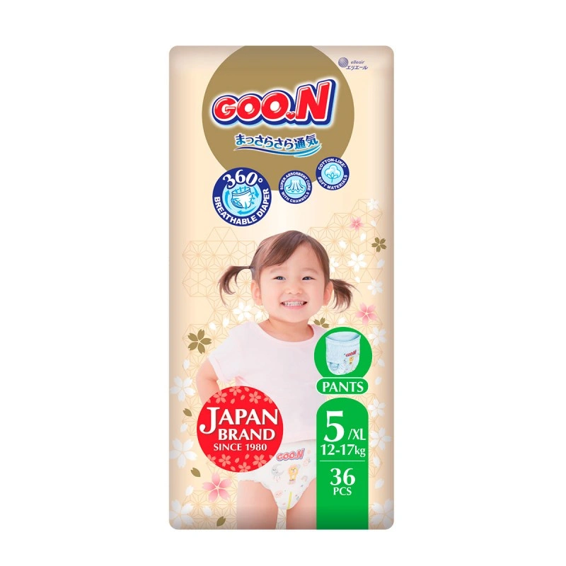 Трусики-подгузники Goo.N Premium Soft (размер 5(XL), 12-17 кг, 36 шт)
