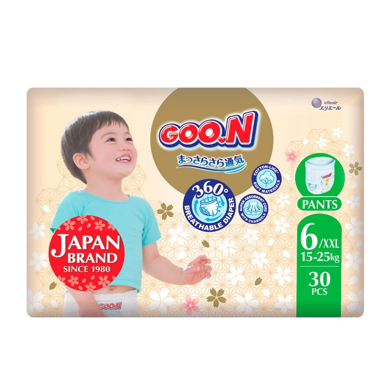 Трусики-подгузники Goo.N Premium Soft (размер 6(2XL), 15-25 кг, 30 шт)
