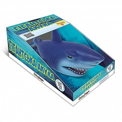 Стретч-игрушка в виде животного – Гигантская акула (синяя)