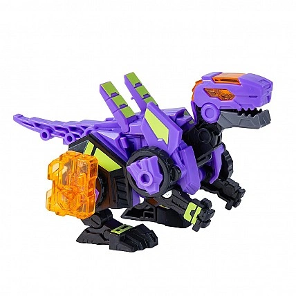 Динозавр-трансформер Dinoster - Пурпурный Раптор-бот
