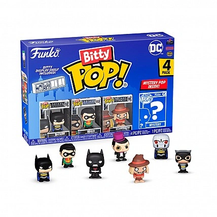 Набор игровых фигурок Bitty Pop! серии DC (4 фигурки асс.)