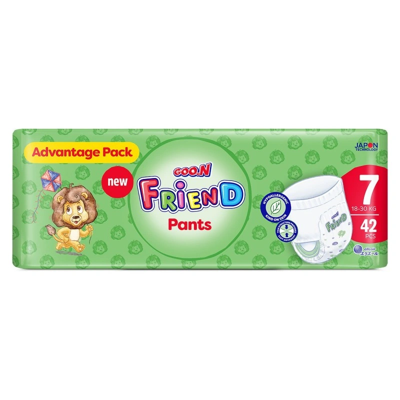 Goo.N Friend Дитячі підгузки 18-30 кг (розмір 7(3XL), 42 штуки)