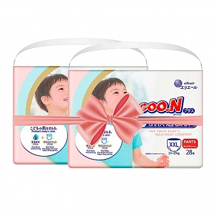 Трусики-подгузники Goo.N Plus для детей (размер 6(XXL), 13-25кг, 56шт)