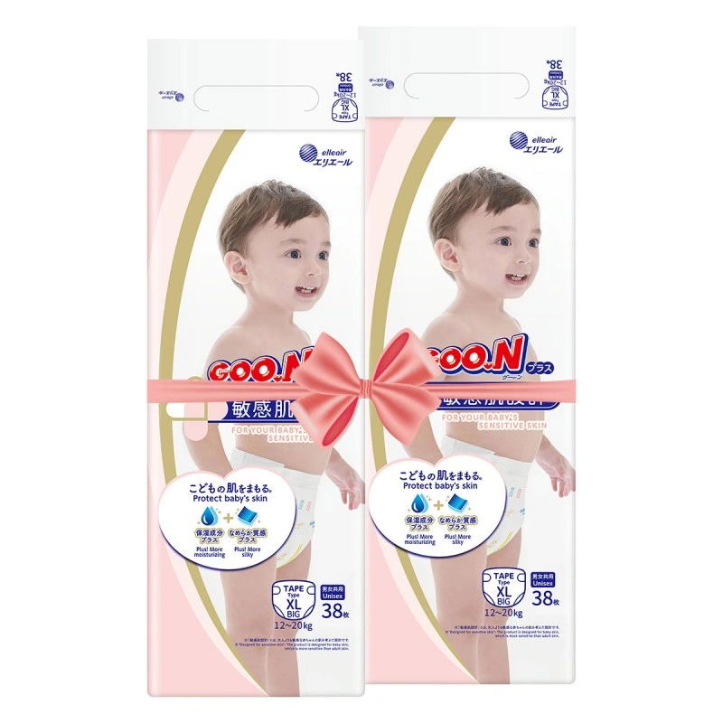 Підгузки Goo.N Plus для немовлят (розмір 5(XL), 12-20 кг, 76 шт.)