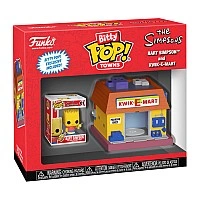 Bitty Pop! Town Figure Set - Bart Simpson and Quickie Mart