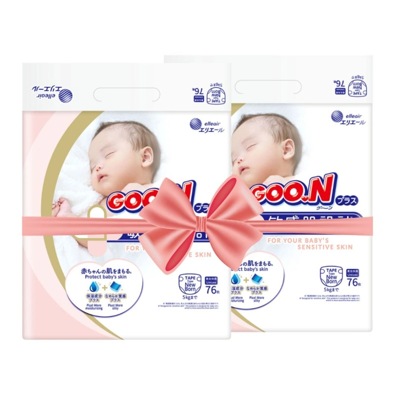 Підгузки Goo.N Plus для новонароджених (розмір 1(NB), до 5 кг, 152 шт.)