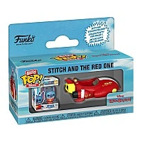 Bitty POP! Ride action figure - Stitch in a red cruiser.
