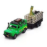 Play set - Land Rover (with trailer and dinosaur)