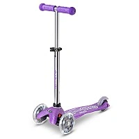 Самокат Micro серії Mini Deluxe Fairy Glitter LED - Пурпурний
