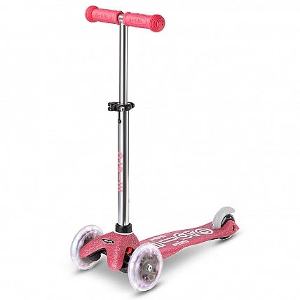 Самокат Micro серії Mini Deluxe Mini Deluxe Fairy Glitter LED - Рожевий