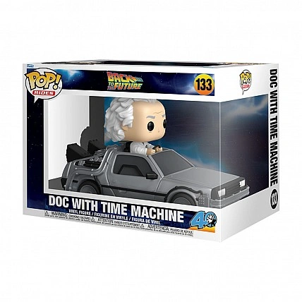 Funko POP! Rides Back to the Future Action Figure - Doc in the Time Machine