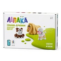Plasticine set Lipaka - Dog friends: Komondor Moody, Bulldog Hypno, Poodle Poppy