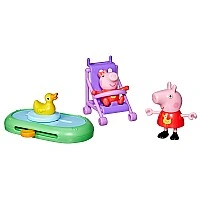 Peppa Figurines Playset from the Peppa Moments series – Sisters on a Walk