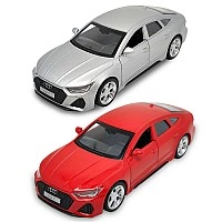 Car model: Audi RS 7 Sportback (red, silver)
