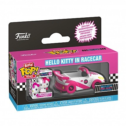 Набор фигурок Bitty POP! Rides серии Sanrio - Хеллоу Китти и гоночный автомобиль