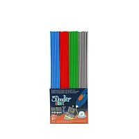 Набір Стрижні Для 3D-Ручки 3Doodler Start - Мікс (24 Шт: Сірий, Блакитний, Зелений, Червоний)