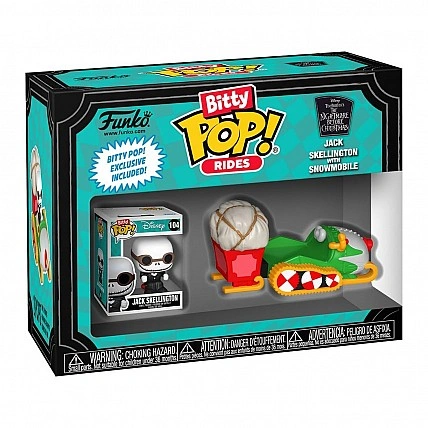 Bitty Pop! Ride Jack Skellington and Snowmobile Action Figure Set