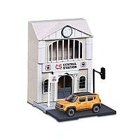 Bburago City Train Station Playset