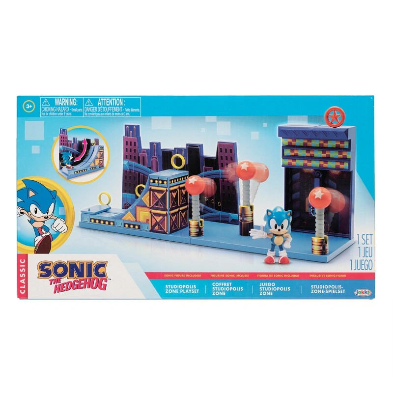 Ігровий набір фігурок SONIC THE HEDGEHOG - Sonic у Studiopolis