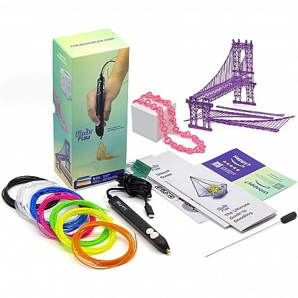 3D-ручка 3Doodler Flow для професійного використання – синій