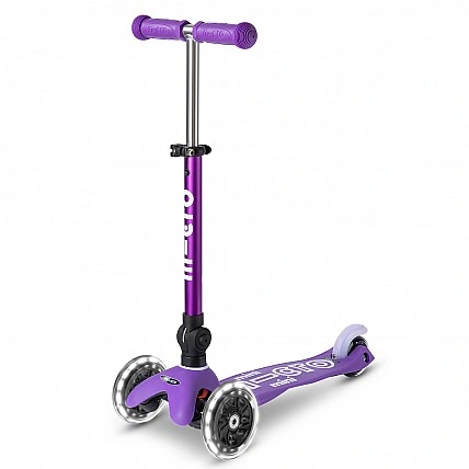 MICRO Mini Deluxe Foldable LED Scooter – Purple