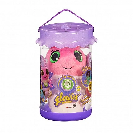 Glowies Interactive Plush Toy – Pink Firefly