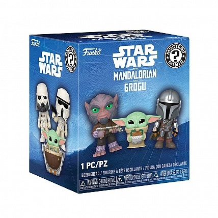 Mystery Minis Action Figures - The Mandalorian and Grogu (assorted, in display case)