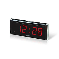 Electronic desk clock red VST-730