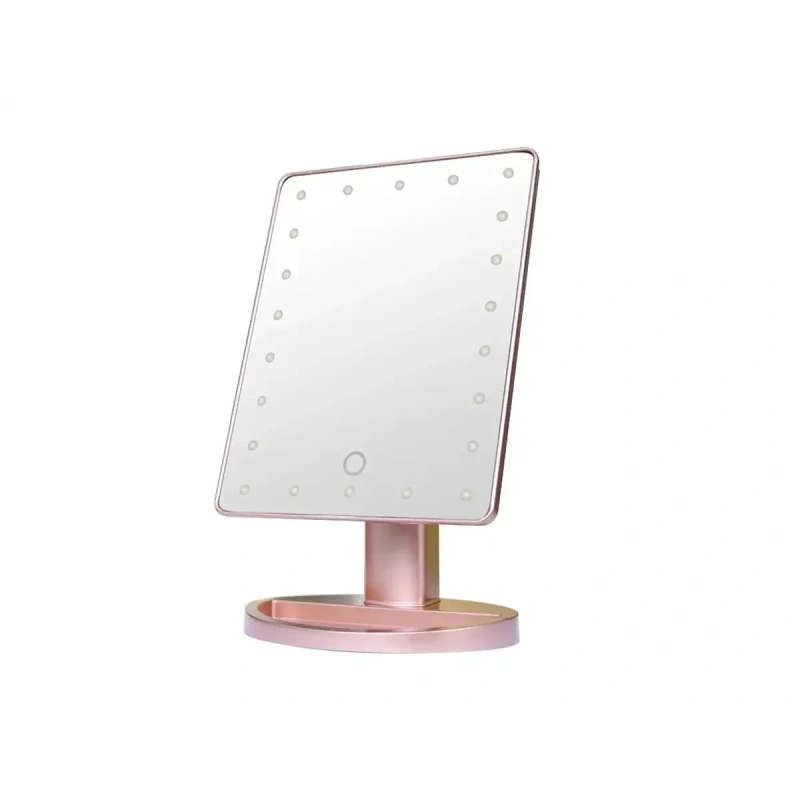 Зеркало косметичне настільне з LED підсвічуванням 22led 00032 8689