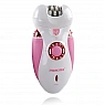 Nikai 7698 3 in 1 women's epilator with 3 interchangeable attachments and flashlight