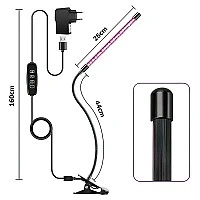 Single phytolamp for plants, 15 W, full spectrum with timer and brightness adjustment
