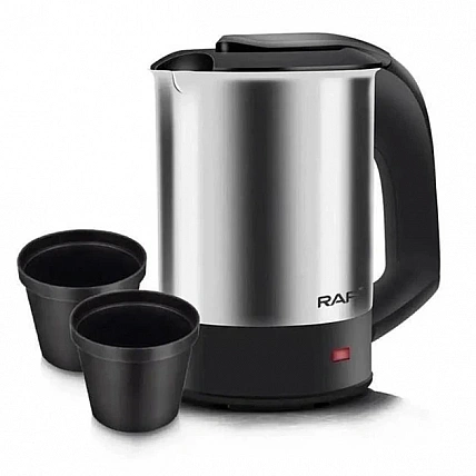 Electric travel kettle portable with 2 cups RAF R.7887 0.5 liters stainless steel 1000 W