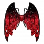 Electric moving wings with lights Shadow Angel No. 2