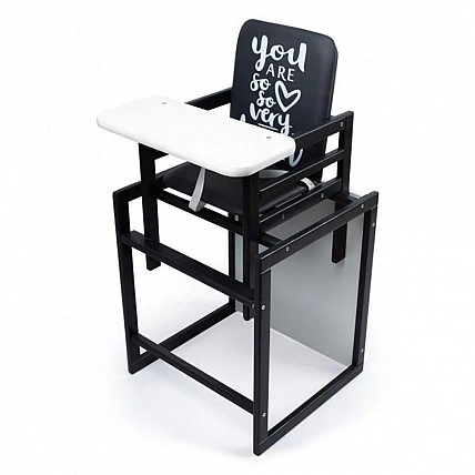 2in1 High Chair Graphite White