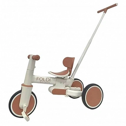 Дитячий триколісний велосипед 3 в 1 FOLDI ME 1202 Cinnamon Beige
