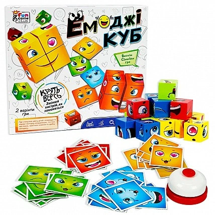Educational board game "Emoji Cube" XS977-116