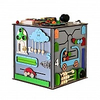 Развивающая игрушка Бизикуб TG3461117500, 30х30х30 см Серый