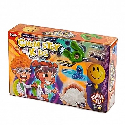 Safe educational kit for experiments "CHEMISTRY KIDS" CHK-01-01-04U UKR CHK-01-03U