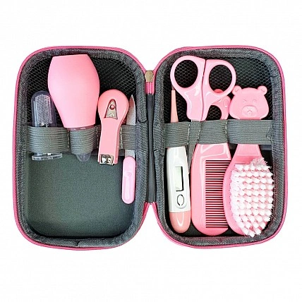 Children's hygiene set MGZ-0718(Pink) in a case