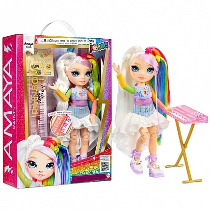 Amaya Rainbow High 565772 Junior High Rockband Doll with Accessories