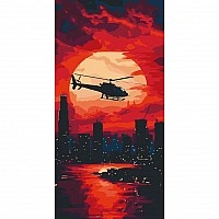 Painting by numbers "Flight over the city" 12510-AC 80x40 cm