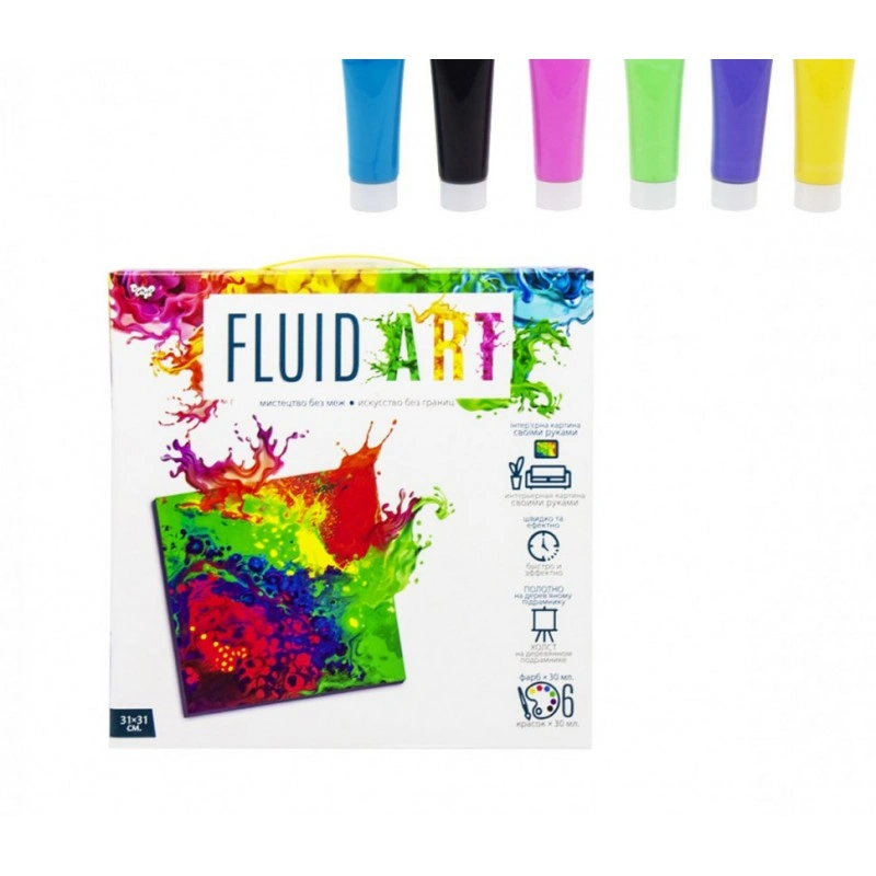Набір креативної творчості "Fluid ART" FA-01-01-2-3-4-5, 5 видів FA-01-05