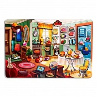 Wooden puzzle insert "Clean up the room and feed Vanya" (PSD271) PSD271