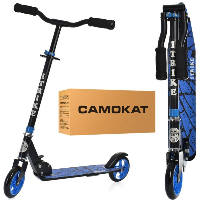 Самокат дитячий iTrike SR2-039-8-BL складаний