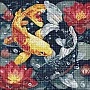 Алмазна мозаїка "Життя кої" ©art_selena_ua AMO20087, 40х40 см