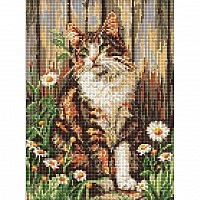 Алмазная мозаика "Взгляд милого кота" ©art_selena_ua AMO20351, 30х40 см